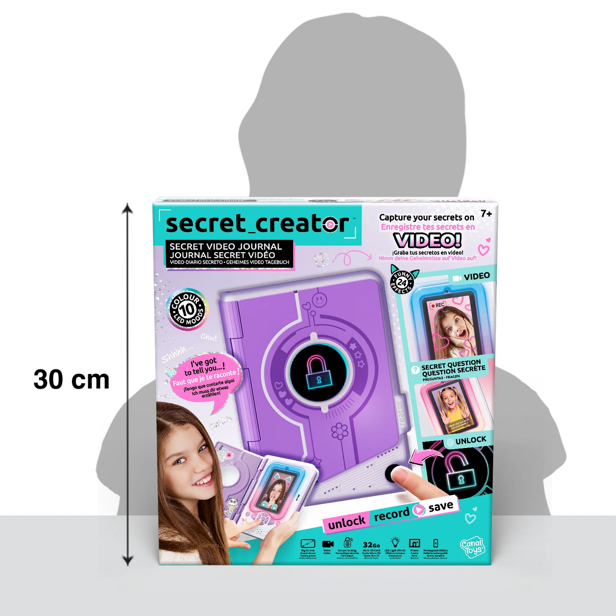 Secret Creator Diario De Video Secreto Camara Y Huella Nf043