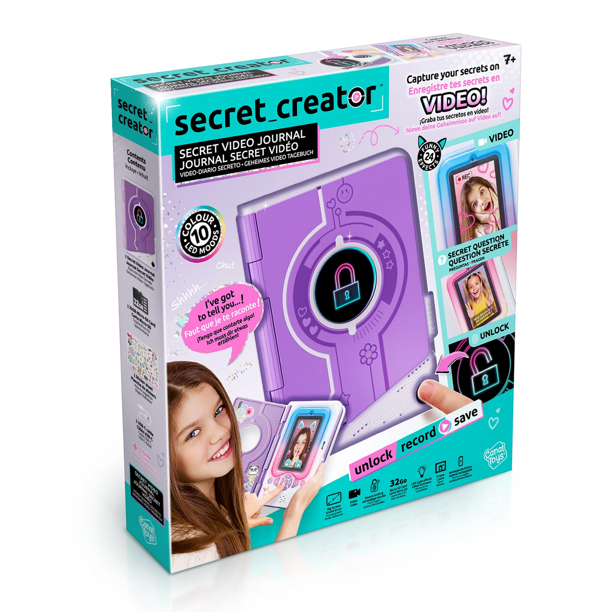 Secret Creator Diario De Video Secreto Camara Y Huella Nf043