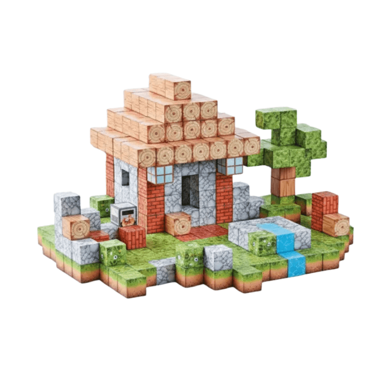 Bloques Magnéticos Cubos Steam Minecraft Shine 2960026