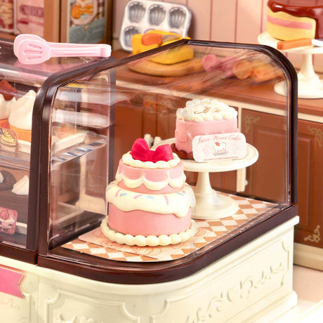 Rolife Tasty Cake Shop DW019B - angulo con luz LED
