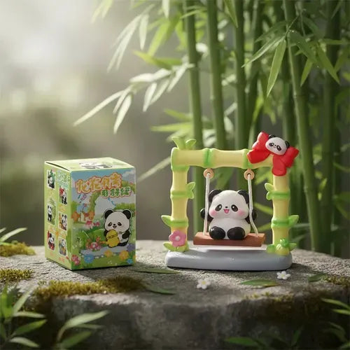 Figura Sorpresa Ositos Panda Con Escenario Kl926 Shine