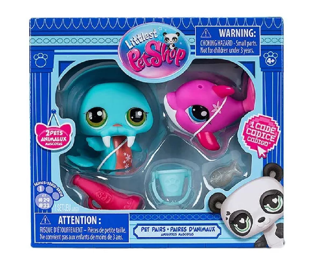 New Littlest Pet Shop Set de 02 mini mascotas 00525