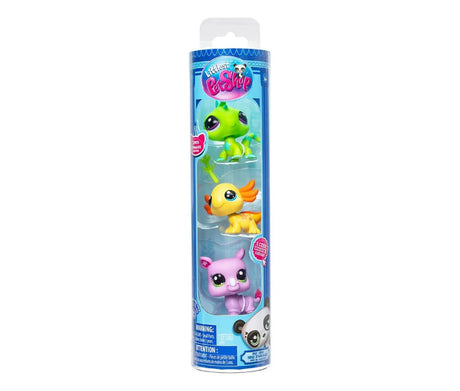 New Littlest Pet Shop Tubo con 03 mini mascotas 00550