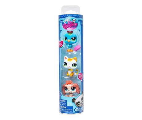 New Littlest Pet Shop Tubo con 03 mini mascotas 00550