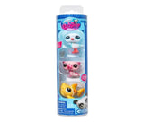 New Littlest Pet Shop Tubo con 03 mini mascotas 00550