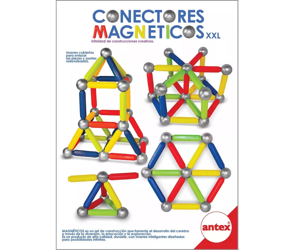 Antex Juegos Conectores magneticos XXL 46 piezas 1268