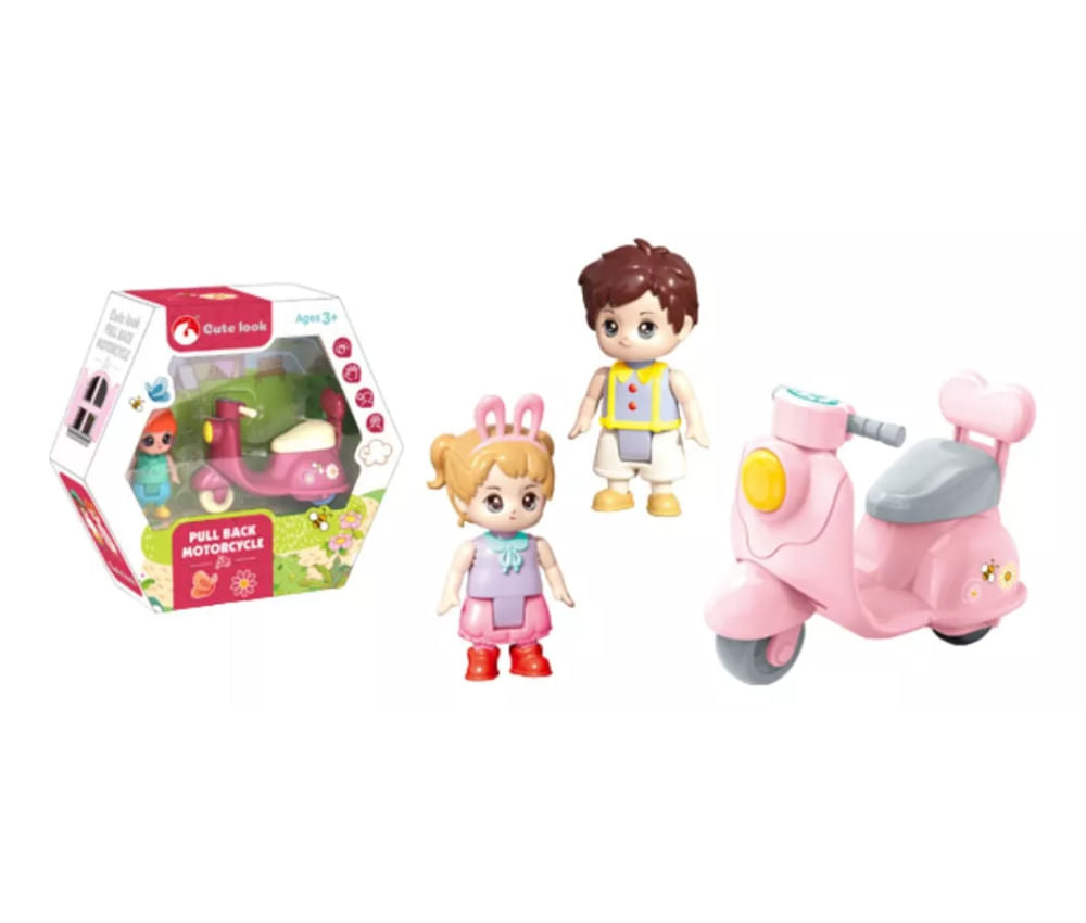 SET MUÑECO CON VEHICULO A FRICCION 2197623