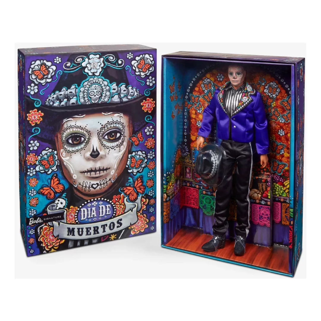 Ken Dia de los Muertos Muñeco con Chaqueta Azul HJX15