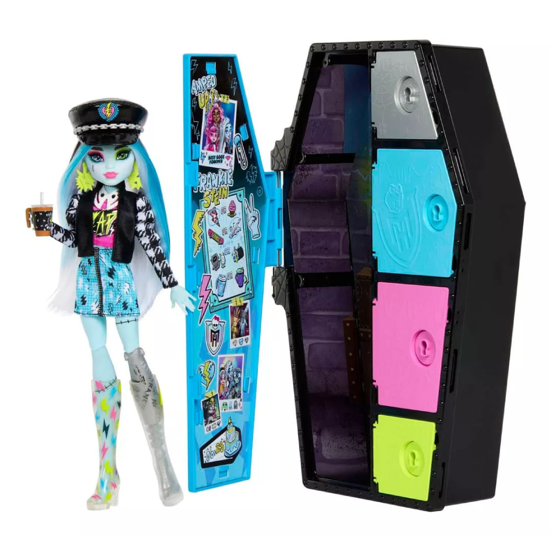 Monster High Muñeca FrankieStein con Armario HKY62