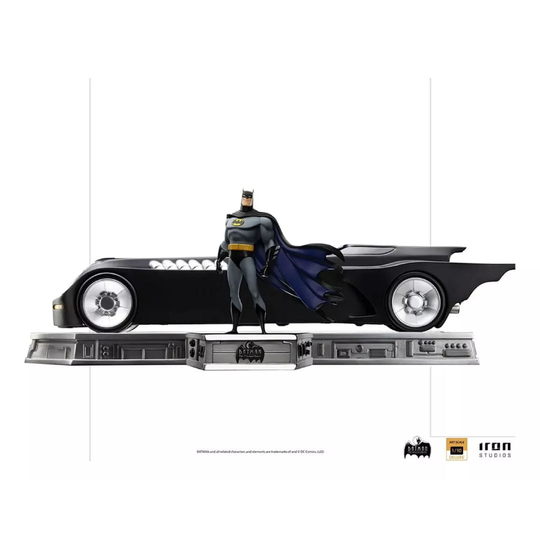 IRON STUDIOS BATMAN AND BATMOBILE ANIMATED SERIES DELUXE ART SCALE 1/10 BATANI64922-10