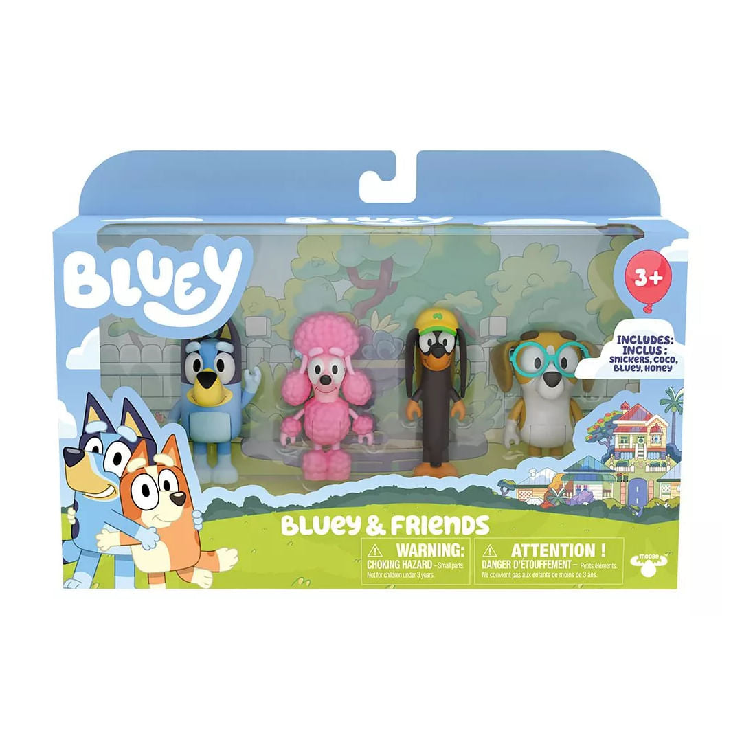 Bluey Pack de cuatro figuras con accesorios 17366