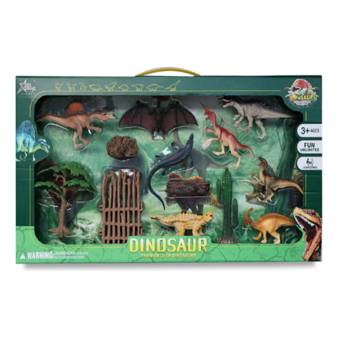 Dinosaur World Set de Dinosaurios con Accesorios 2136782