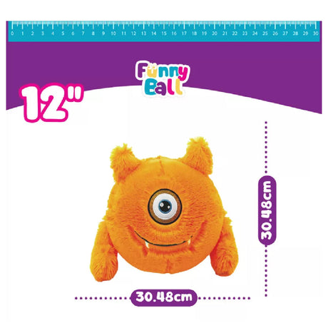 Funny Balls Peluche monstruito naranja IKFUNNY006