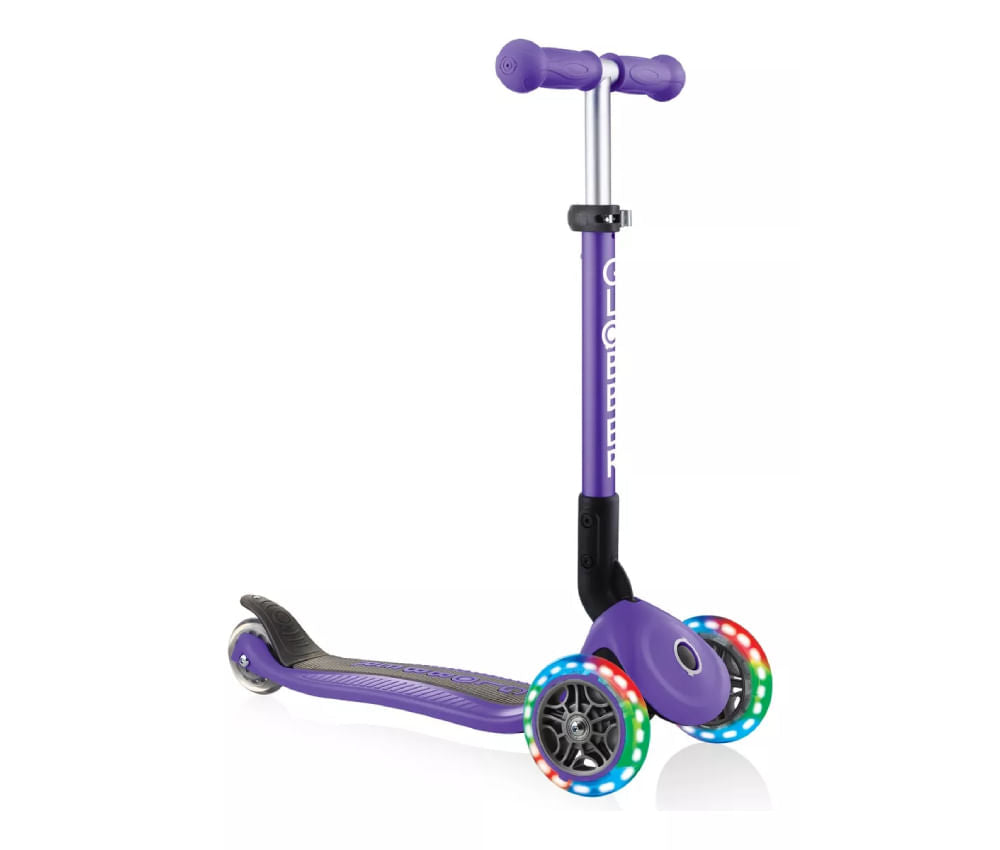 Globber Monopatin Junior plegable Lights Violet 437-103