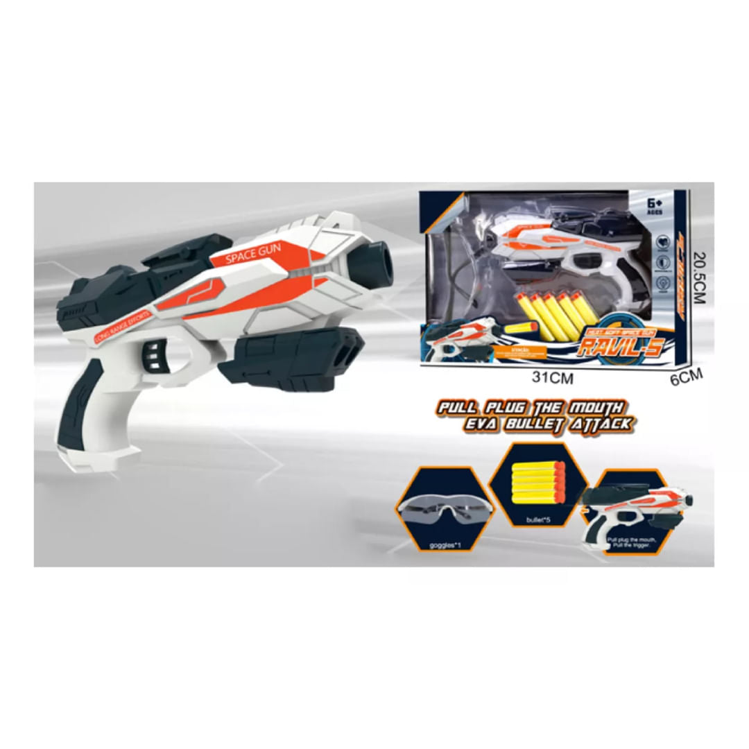 Pistola Lanza Dardos Soft Bullet Ravil-5 2206056