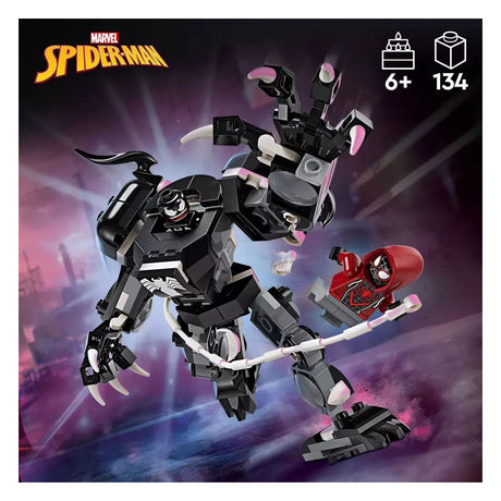 Lego Marvel Venom Mech Armor vs. Miles Morales 76276