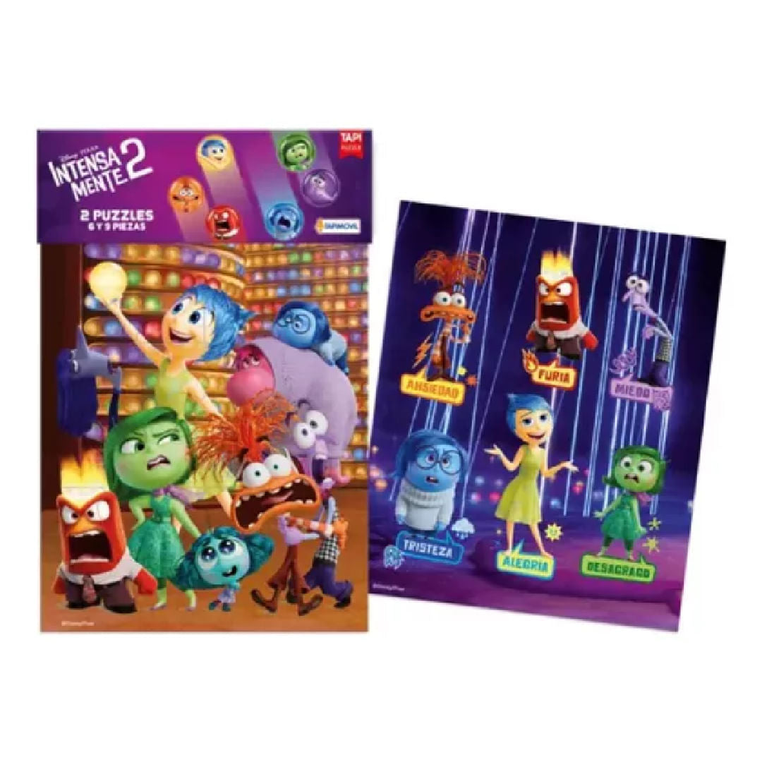 Puzzles de 06 y 09 piezas Intensamente 02 DIN01254