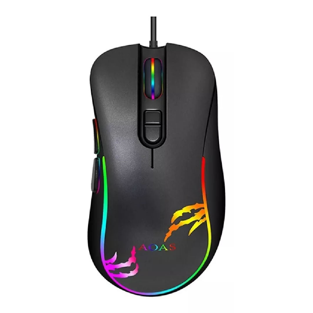 Mouse Gamer Aoas Usb 1.8m Rgb Luz K30 2064209 Shine