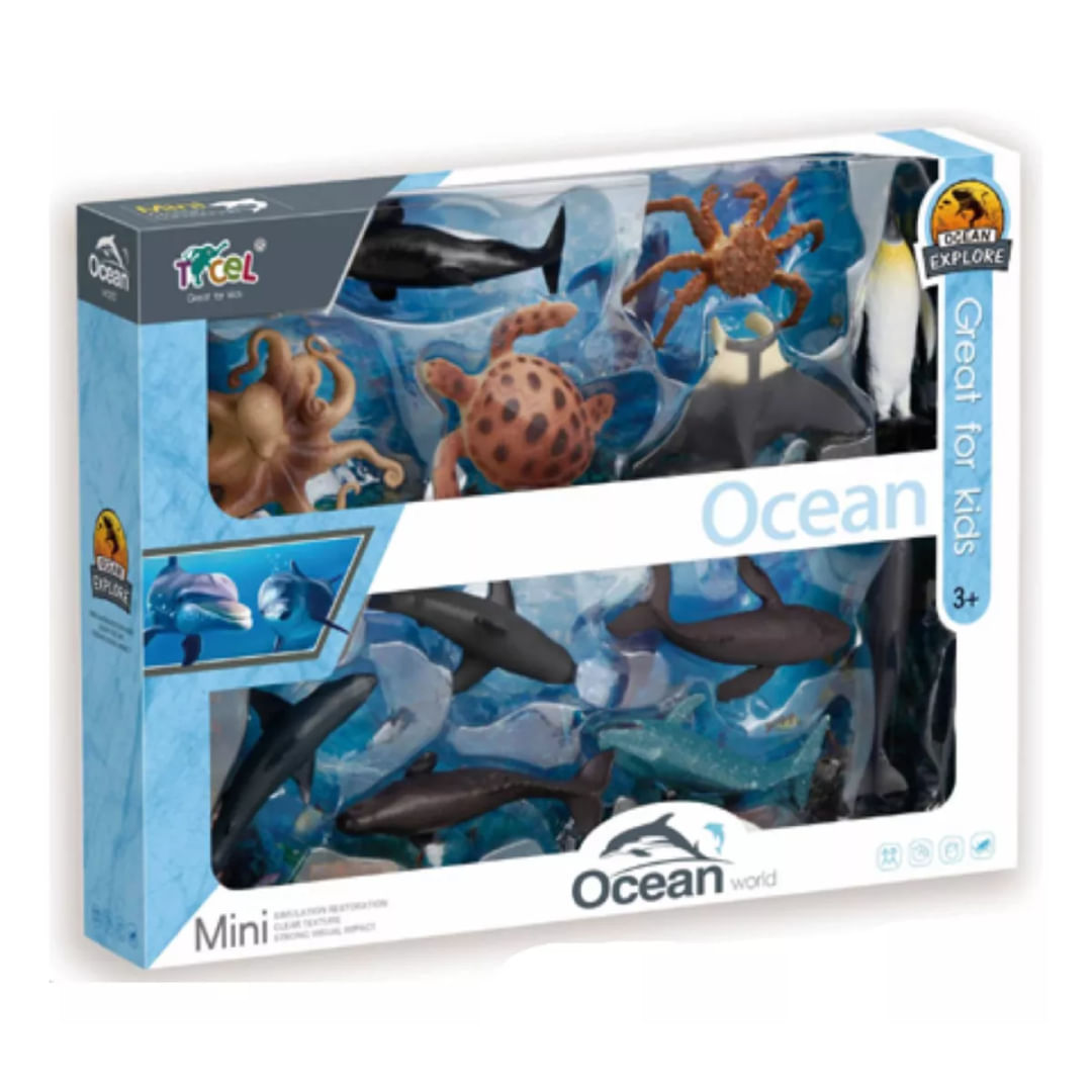 Set Animales Marinos Ocean World X12 2308517
