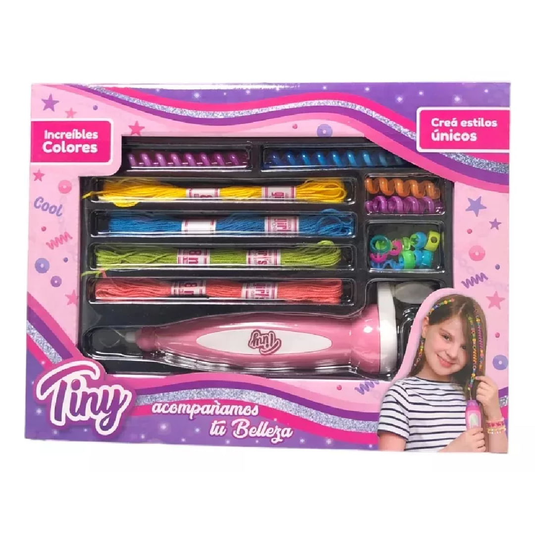 Tiny Fantasy Set de hilos con trenzador y accesorios para armar bijouterie 53877