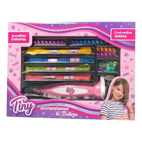 Tiny Fantasy Set de hilos con trenzador y accesorios para armar bijouterie 53877