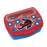 Sandwichera rectangular + cubiertos Spiderman 1297