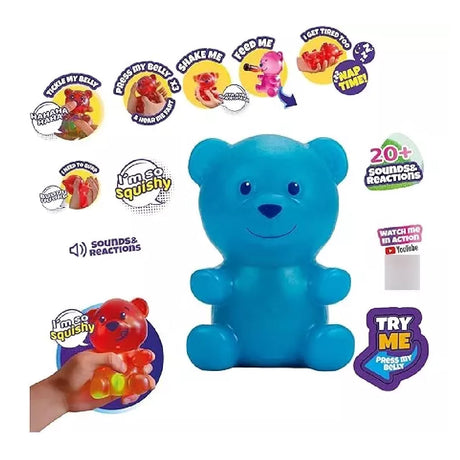 GUMMYMALS MASCOTA INTERACTIVA OSO AZUL GUM001-B