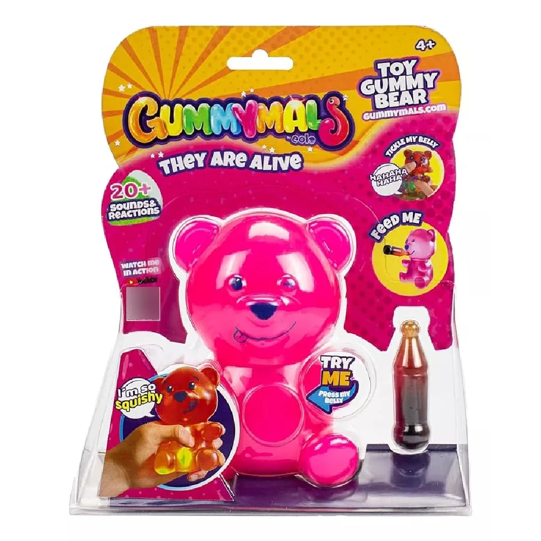 GUMMYMALS MASCOTA INTERACTIVA OSO ROSA GUM001-P