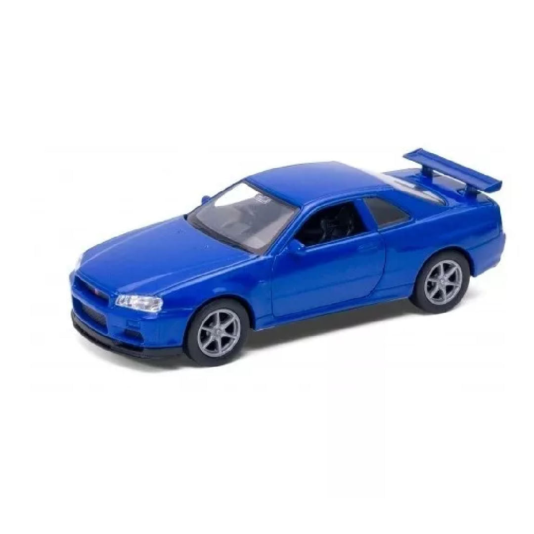 Welly Nissan Skyline Gt-R R34 Azul Metal 43798Cw