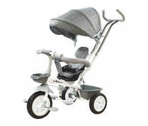 Triciclo con Capota JY-T01 Gris