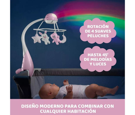 Chicco First Dreams Rainbow cot mobile rosa 0M+ 00011041100000