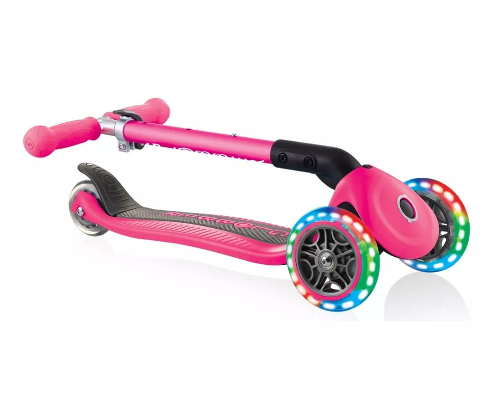 Globber Monopatin Primo plegable Lights Deep Pink 432-110-3