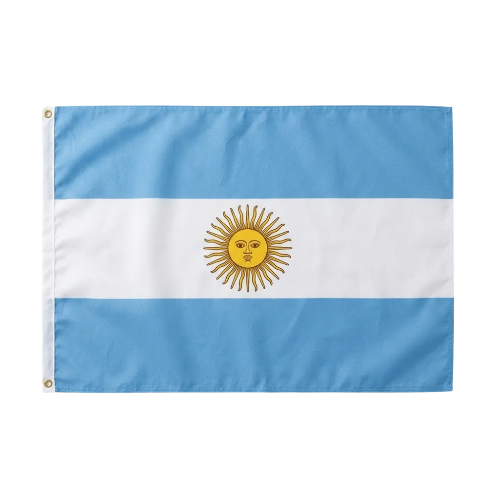 Combo Bandera Gorro Y Bufanda Selección Argentina