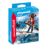 Playmobil Pirata Con Balsa Y Tiburon 70598