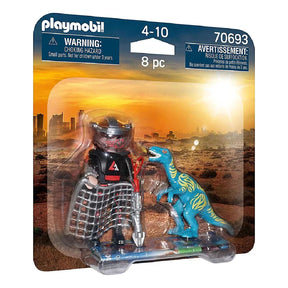 Playmobil Duo Pack Velociraptor Y Saqueador 70693