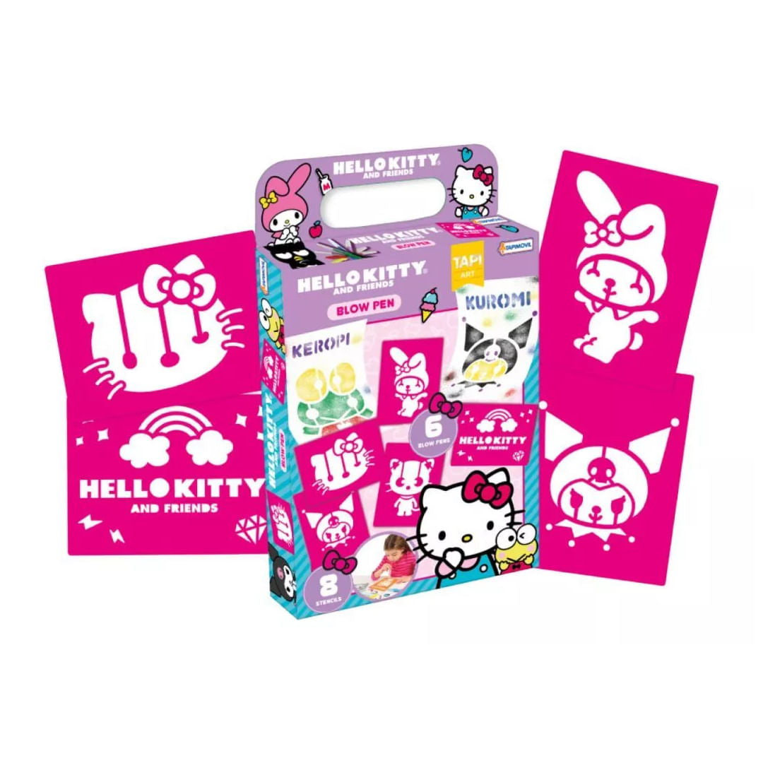 Stencils con blow pen de Hello Kitty KTY09831
