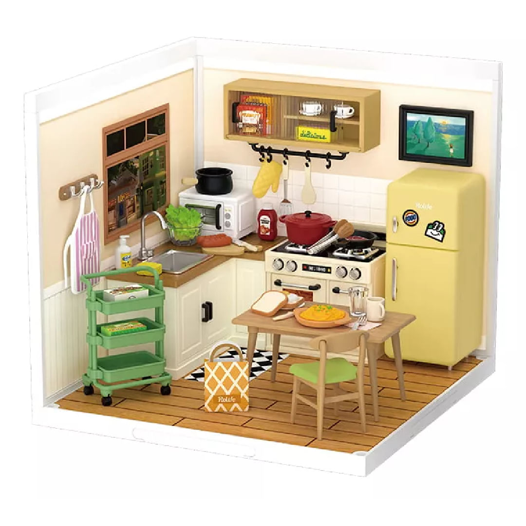Robotime Puzzle 3d Cocina Happy Meals Dw008 Rolife