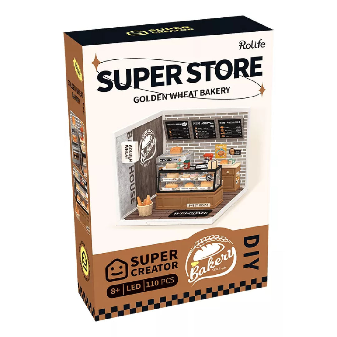 Robotime Puzzle 3d Panaderia Golden Wheat Dw005 Rolife