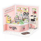 Robotime Puzzle 3d Cafeferia De Bubble Tea Double Joy Dw006