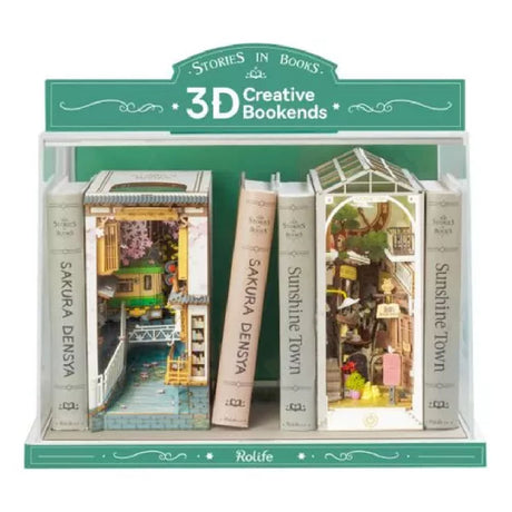 Robotime Puzzle 3d Book Nook Ciudad Soleada Tgb02 Rolife