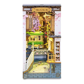 Robotime Puzzle 3d Book Nook Sakura Densya Tgb01 Rolife