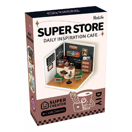 Robotime Puzzle 3d Cafeteria Daily Inspiration Dw001b Rolife