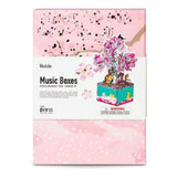 Robotime Puzzle 3d Caja De Musica De Cerezo En Flor Am409