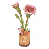 Robotime Puzzle 3d Clavel Rosa Tw051 Rowood