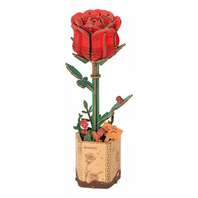 Robotime Puzzle 3d Rosa Roja Tw042 Rowood