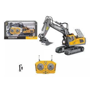 Excavadora 1:20 2.4g R/c Metal Con Musica Y Sonido 2308549