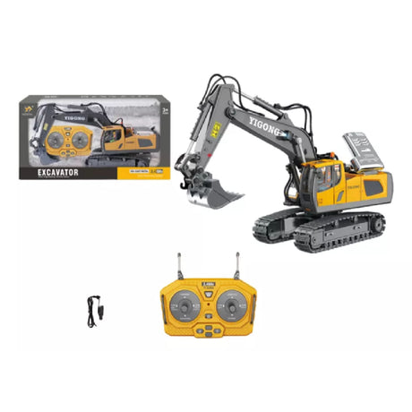 Excavadora 1:20 2.4g R/c Metal Con Musica Y Sonido 2308549