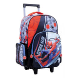 Mochila Spiderman Gray con carro 18P 38223