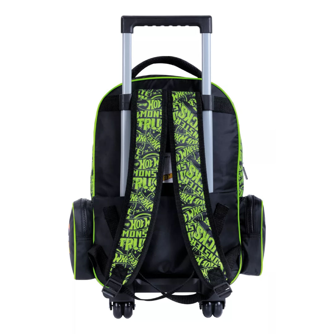 Mochila Hot Wheels Green con carro 17P 75125