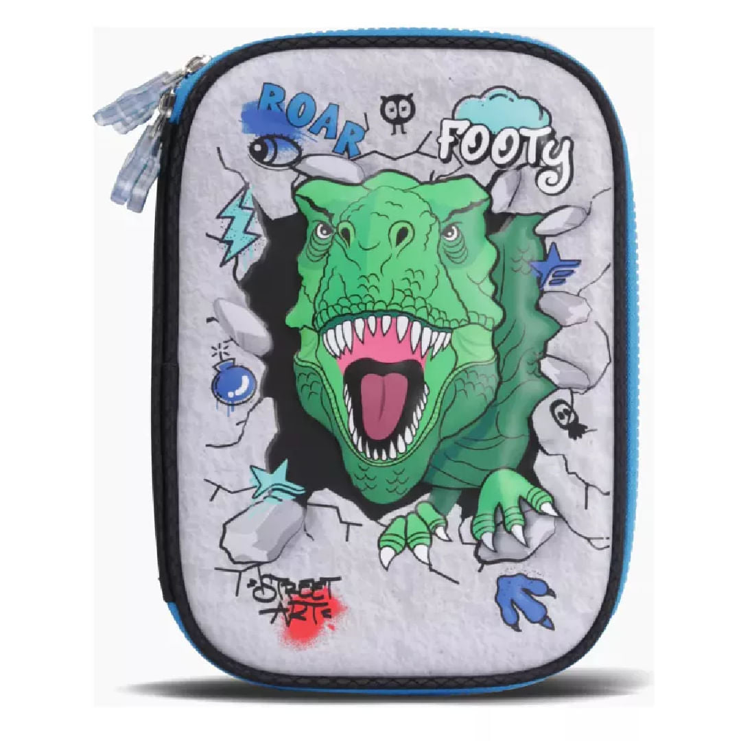 Footy Cartuchera rigida con dos cierres Dino Glow F54014.01.UNICO